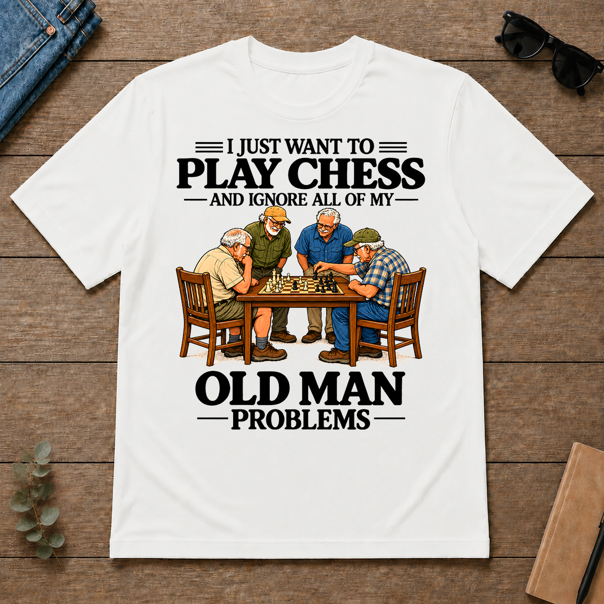 I Just Want To Play Chess - white - TS2D-White