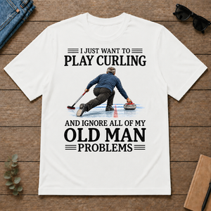 I Just Want To Play Curling - white - TS2D-White
