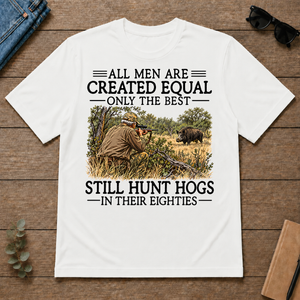 All Men Are Created Equal Hog Hunting 80s - white - TS2D-White