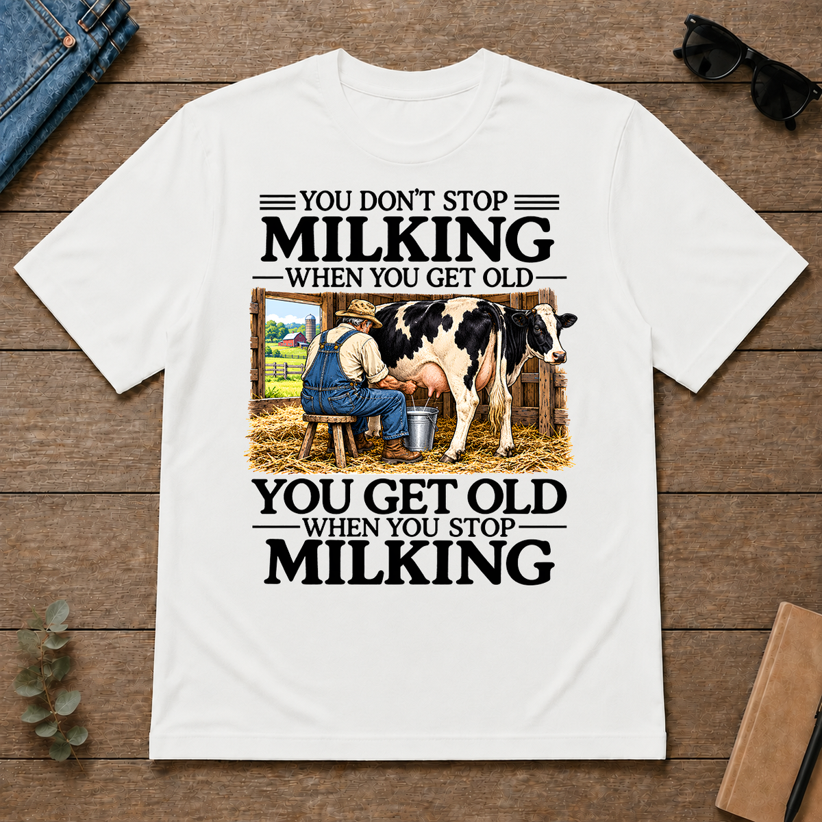 Don't Stop Milking - white - TS2D-White