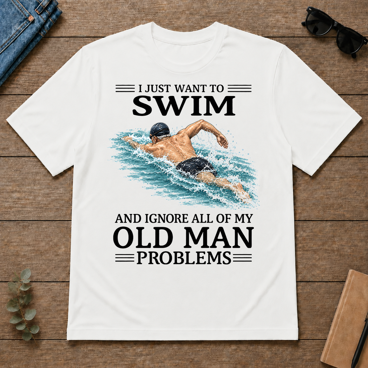 I Just Want To Swim - white - TS2D-White