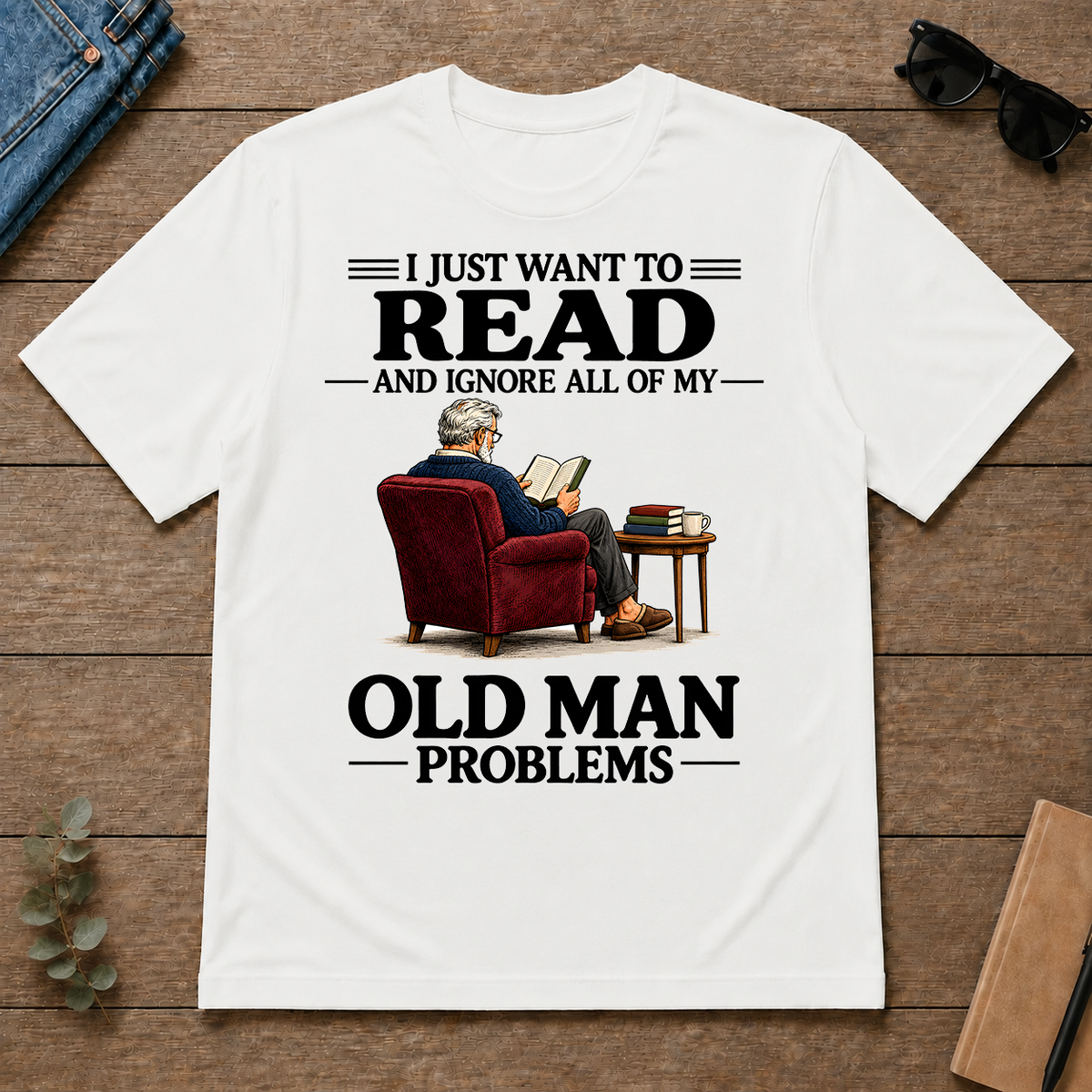 I Just Want To Read - white - TS2D-White