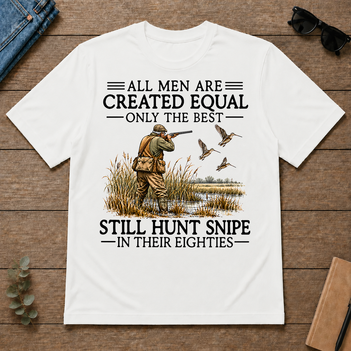 All Men Are Created Equal Snipe Hunting 80s - white - TS2D-White