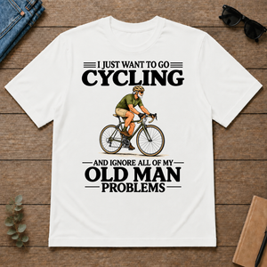I Just Want To Go Cycling Vintage - white - TS2D-White