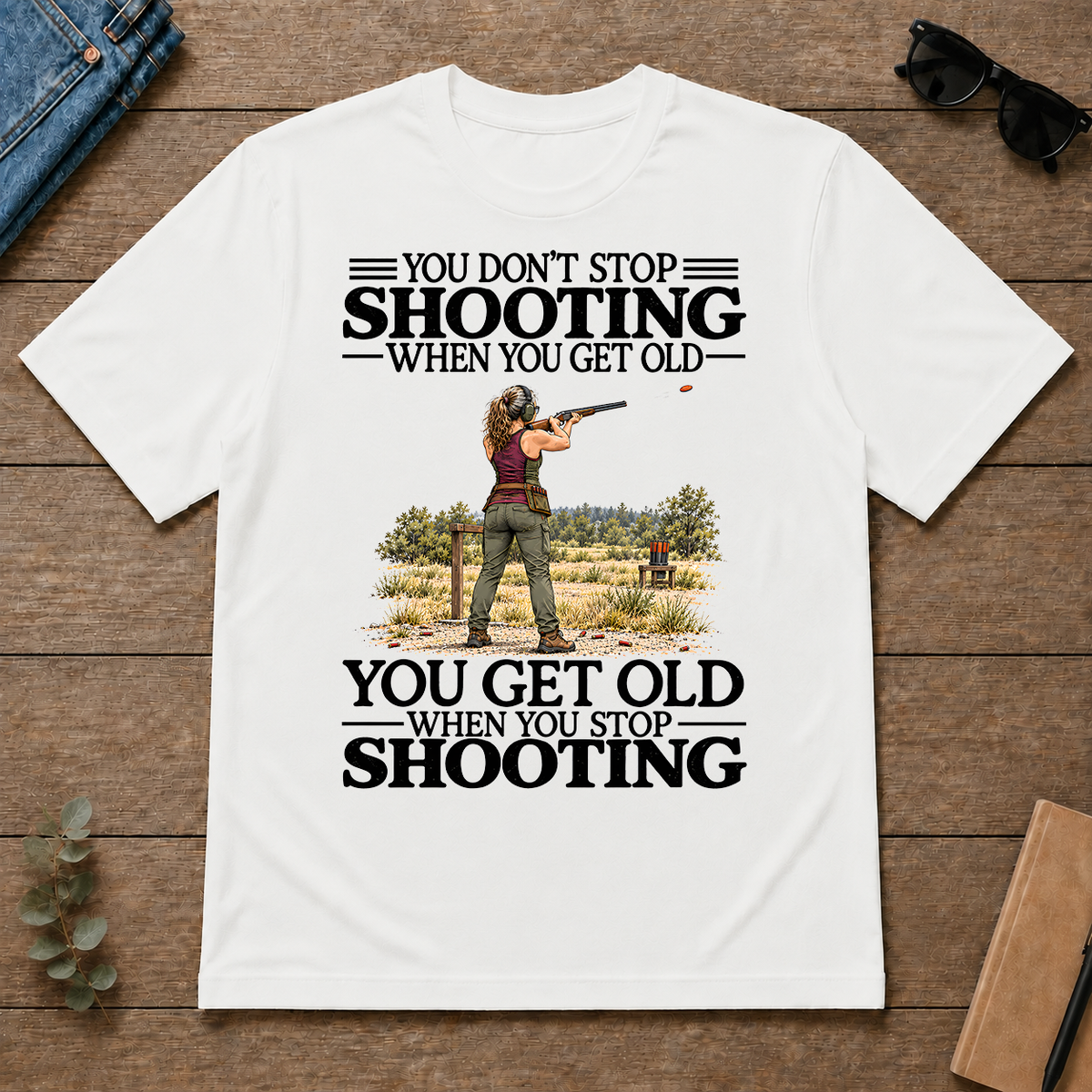 Don't Stop Shooting - white - TS2D-White