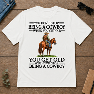 Don't Stop Cowboy - white - TS2D-White