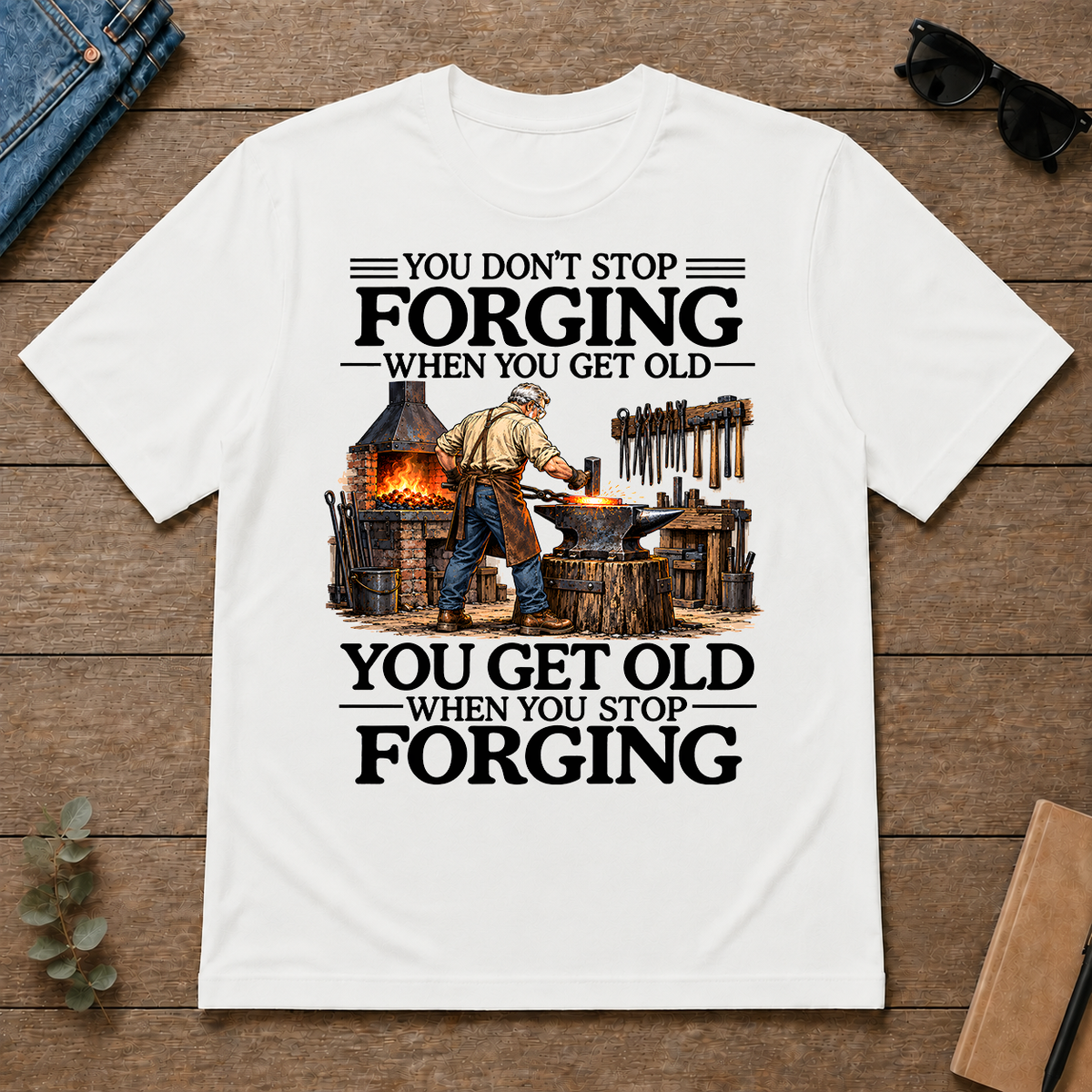 Don't Stop Forging - white - TS2D-White