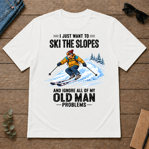 I Just Want To Ski The Slopes Art - white - TS2D-White