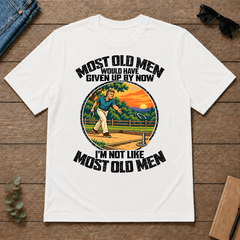 Horseshoe Pitching Most Old Men Would Have Given Up By Now - white - TS2D-White