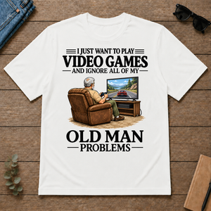 I Just Want To Play Video Games - white - TS2D-White