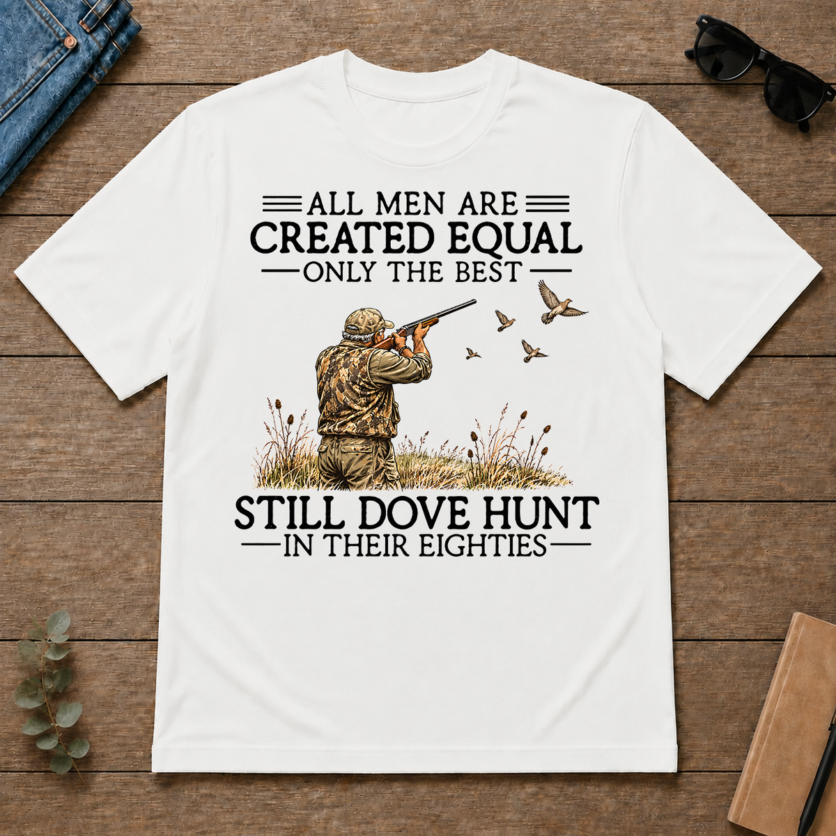 All Men Are Created Equal Dove Hunting 80s - white - TS2D-White