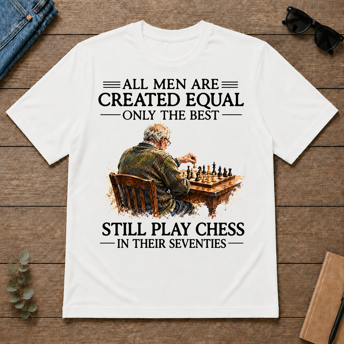 Still Play Chess In 70s - white - TS2D-White