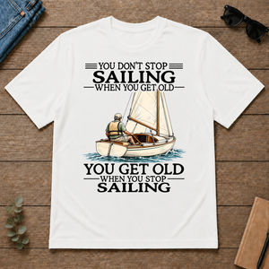 Don't Stop Sailing Vintage Ar - white - TS2D-White