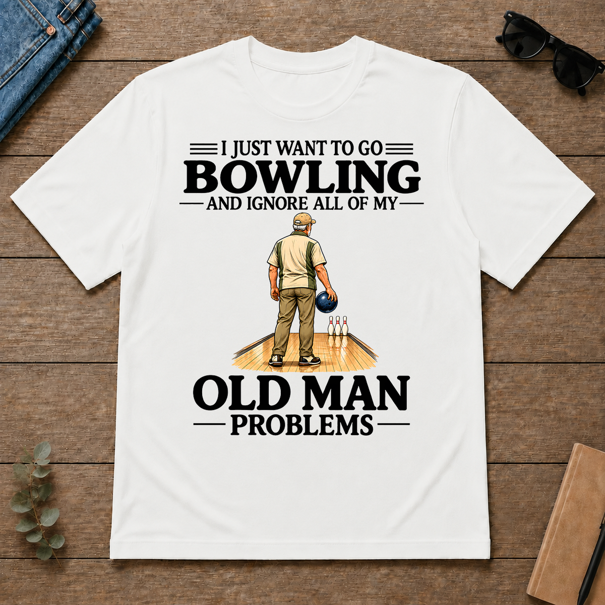 I Just Want To Bowling - white - TS2D-White