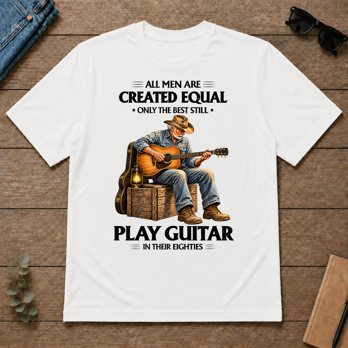 Best Guitar Players in Their Eighties - white - TS2D-White
