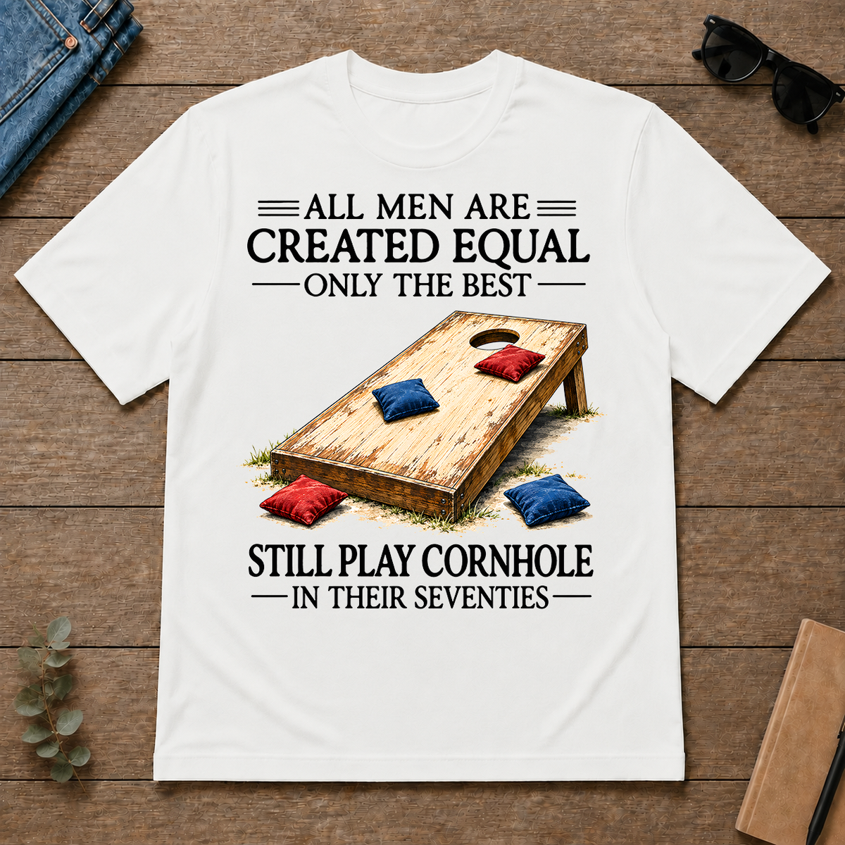 Still Play Cornhole In 70s - white - TS2D-White