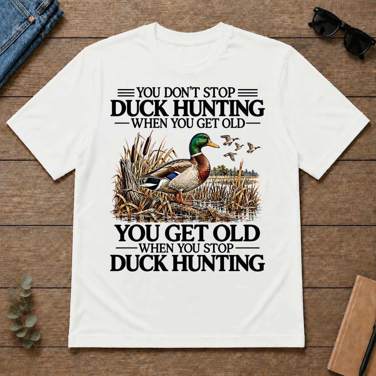 Don't Stop Duck Hunting - white - TS2D-White