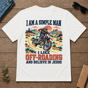 I Like Off-roading And Believe In Jesus - white - TS2D-White
