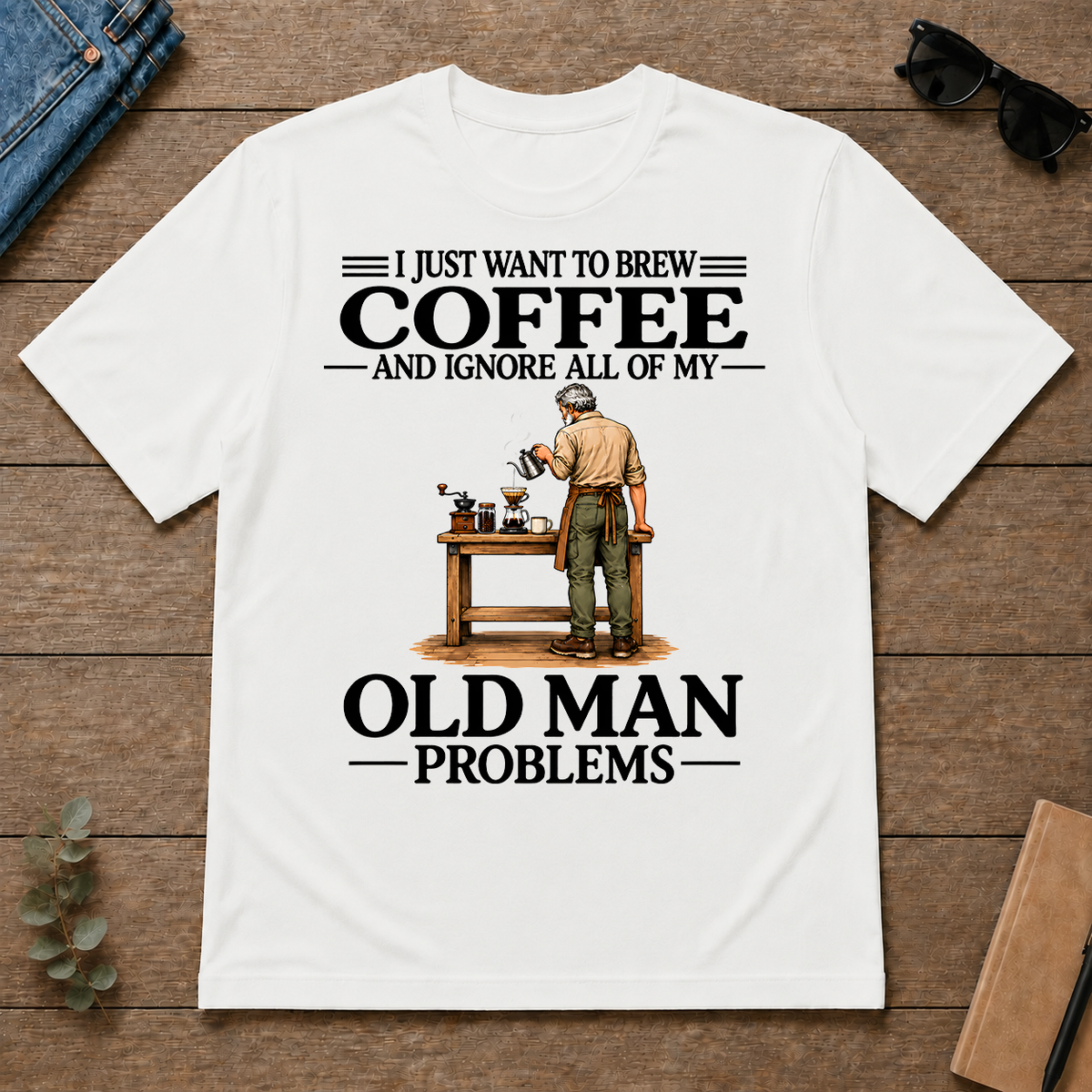 I Just Want To Brew Coffee - white - TS2D-White