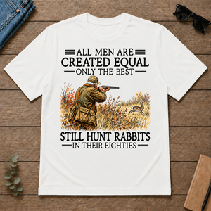 All Men Are Created Equal Rabbit Hunting 80s - white - TS2D-White