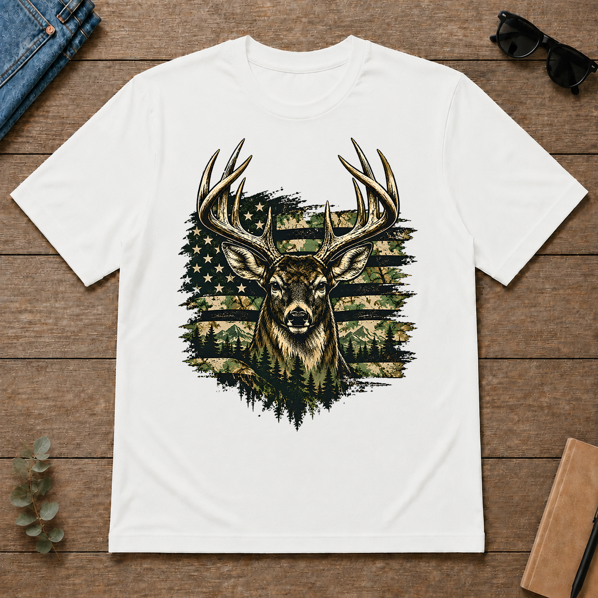 Deer America - white - TS2D-White