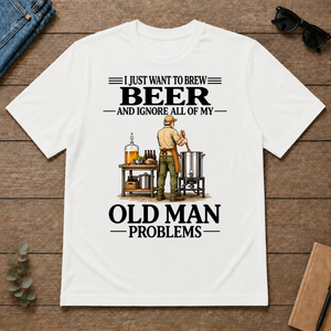 I Just Want To Brew Beer Vintage - white - TS2D-White