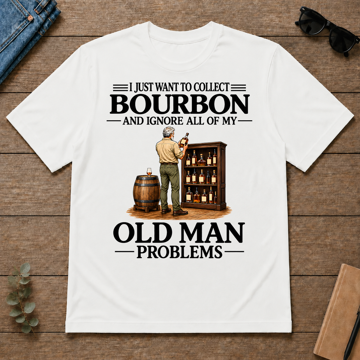 I Just Want To Collect Bourbon - white - TS2D-White