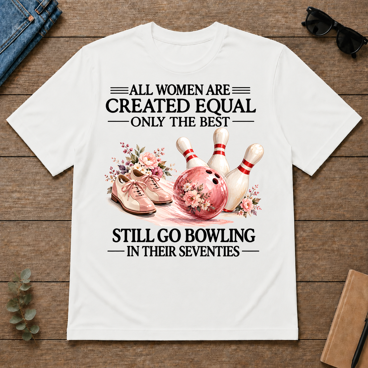 Still Go Bowling In 70s - white - TS2D-White