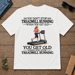Don't Stop Treadmill Running Woman - white - TS2D-White