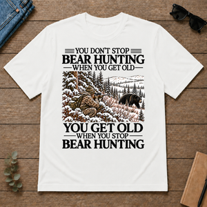 Don't Stop Black Bear Hunting Snow - white - TS2D-White