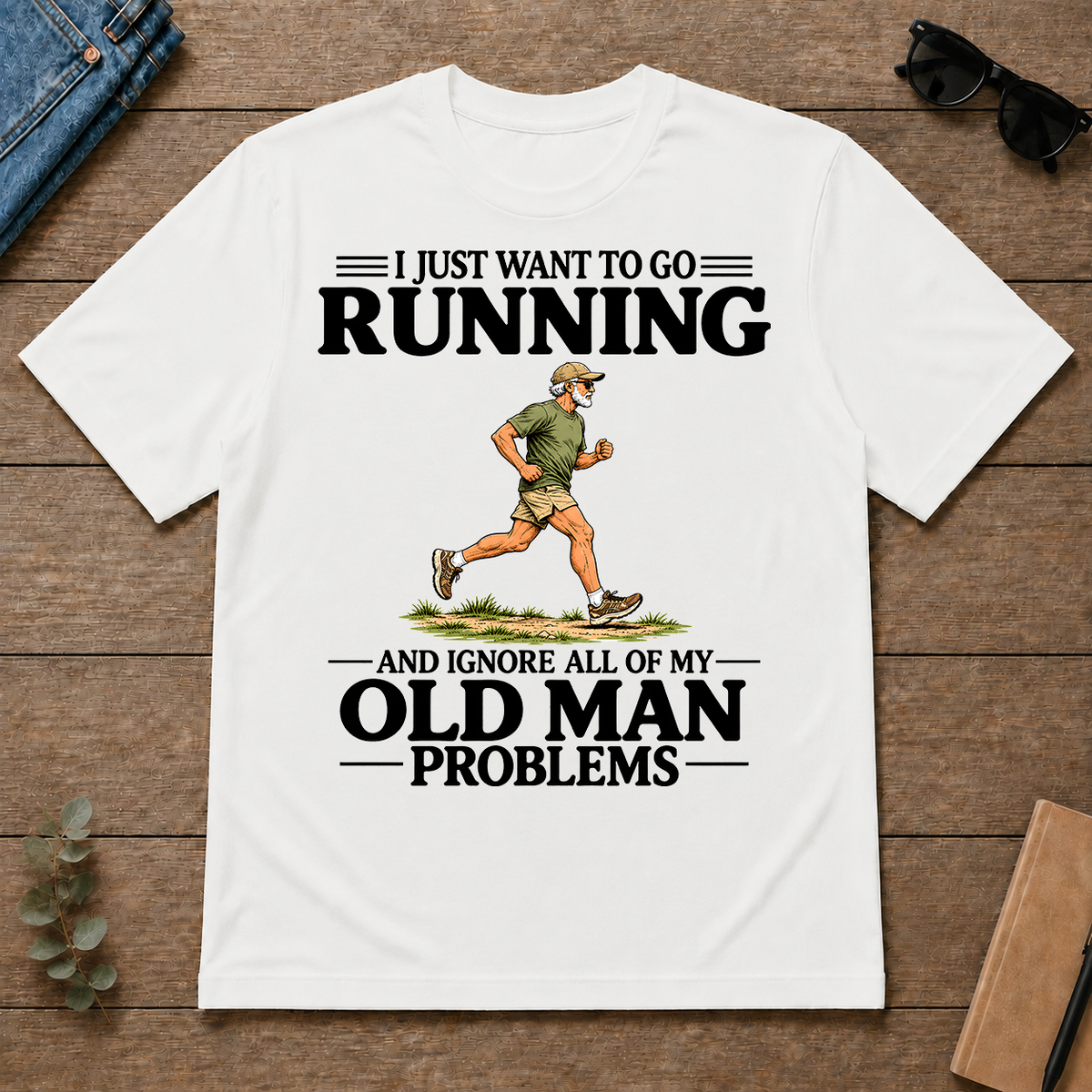 I Just Want To Go Running - white - TS2D-White