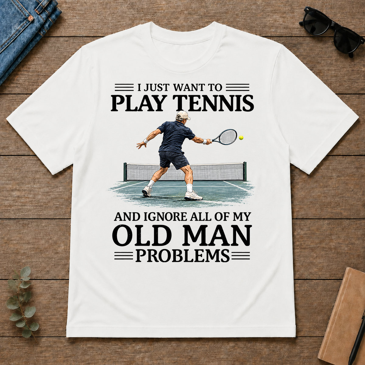 I Just Want To Play Tennis - white - TS2D-White