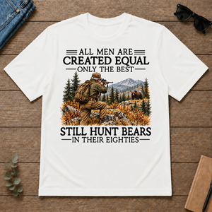 All Men Are Created Equal Bear Hunting 80s - white - TS2D-White