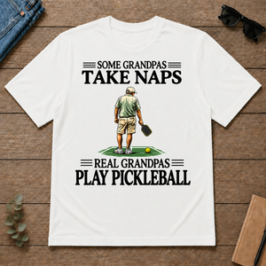 Real Grandpas Play Pickleball Vintage - white - TS2D-White