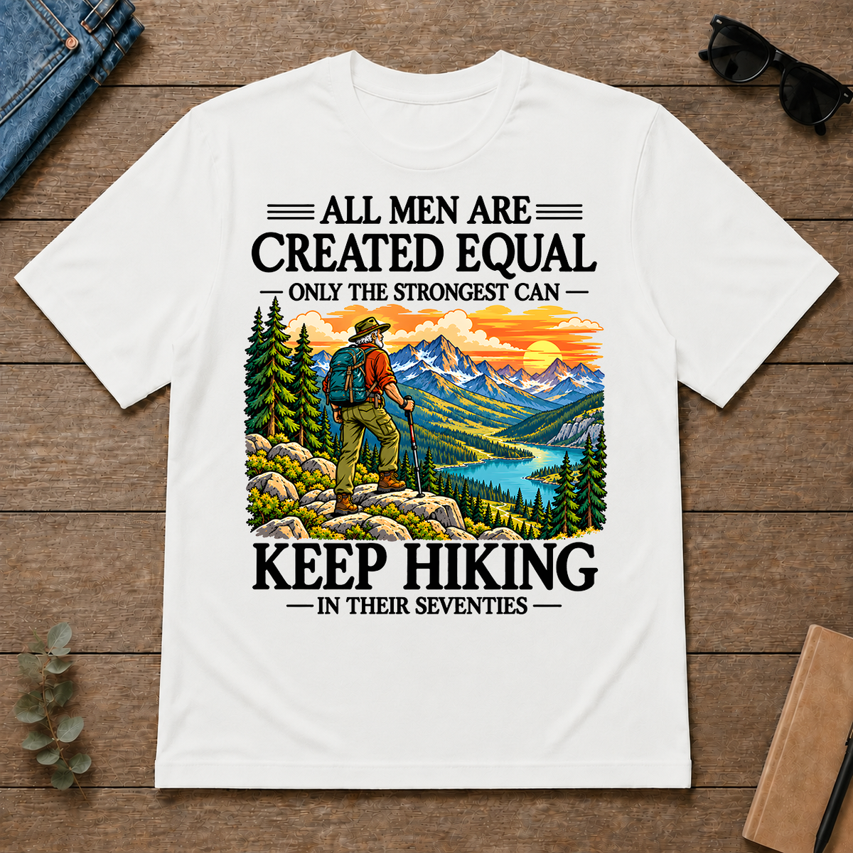 Only The Strongest Can Keep Hiking In Their 70s - white - TS2D-White
