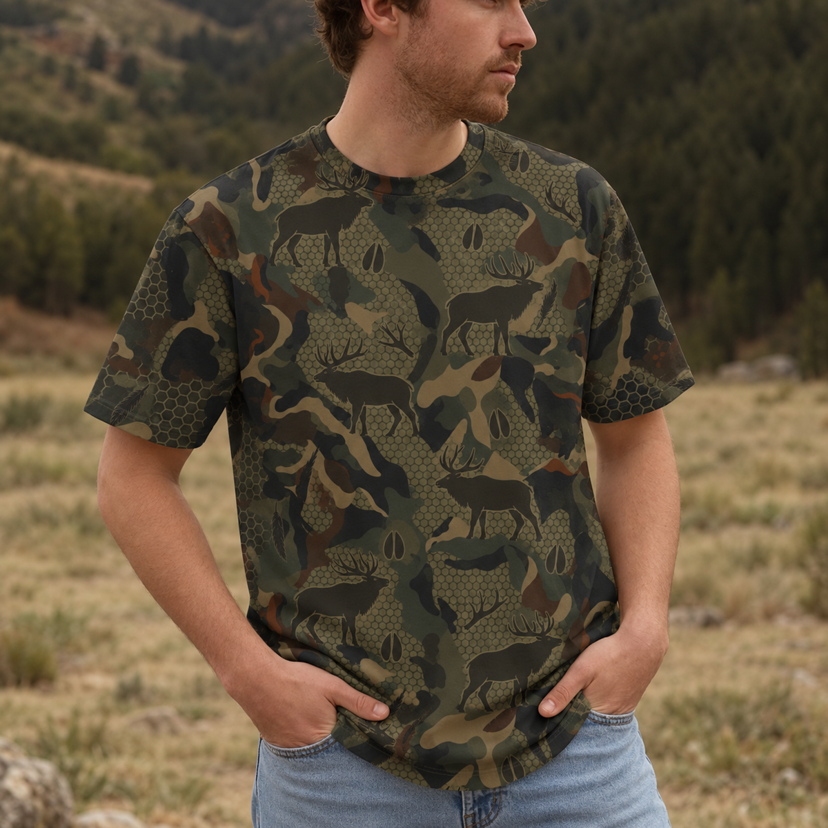 Elk Hunting All Over Print
