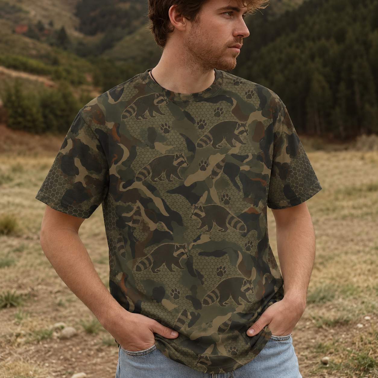 Raccoon Hunting All Over Print