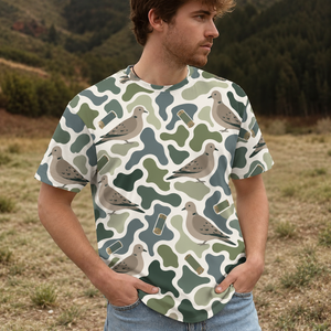 Dove Camouflage Hunting Funny Pattern All Over Print
