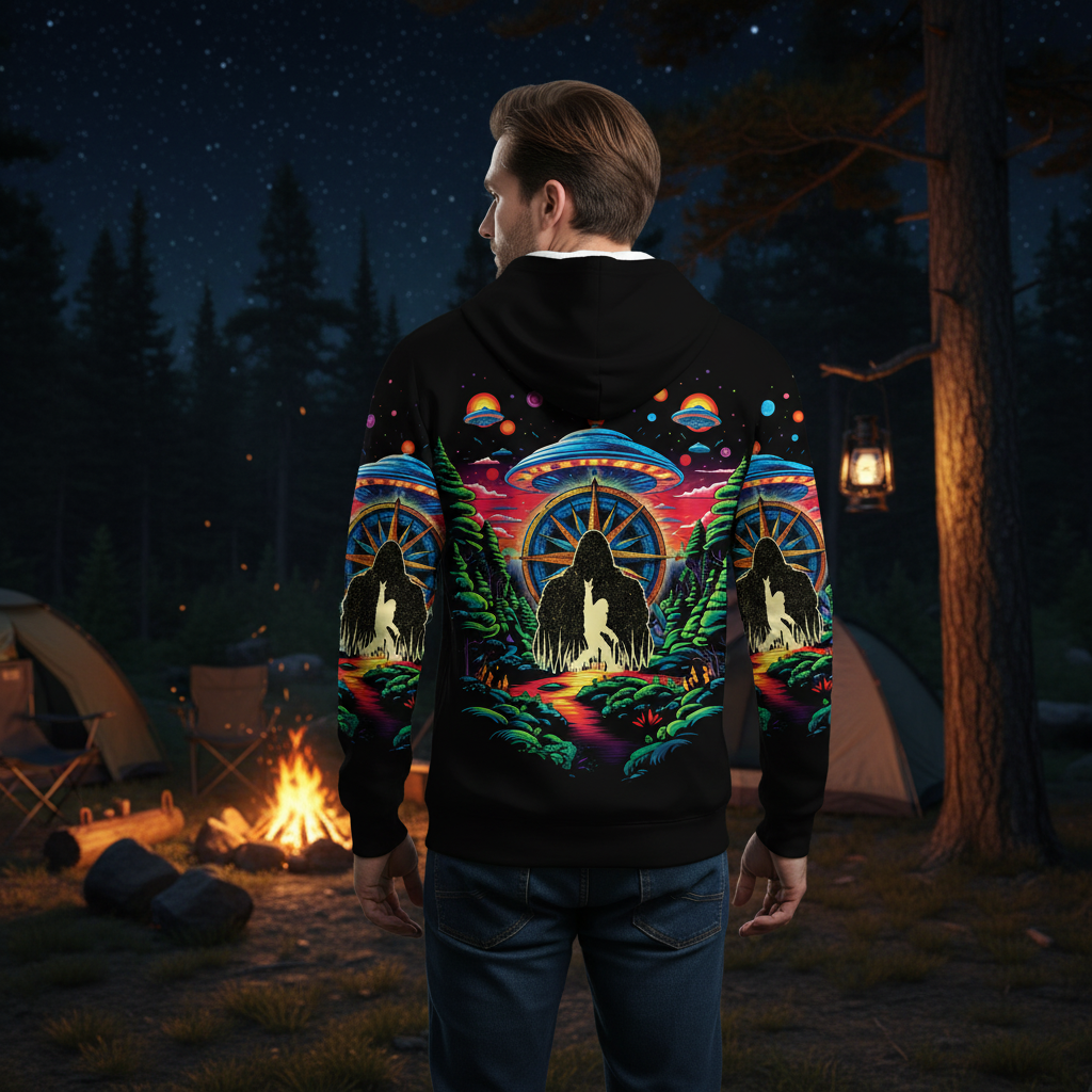 Bigfoot Mountain Adventure All Over Print Shirt