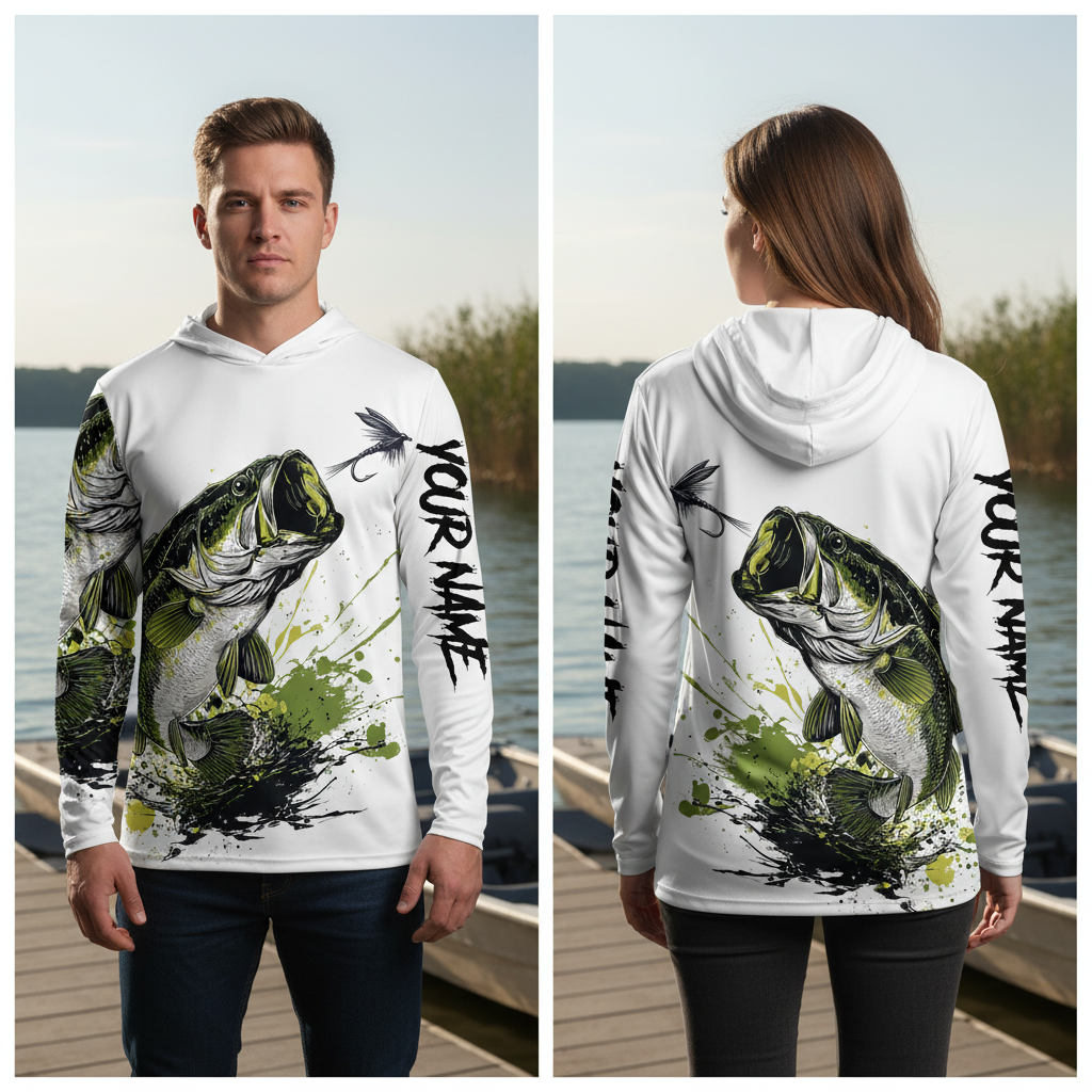 Custom Name Largemouth Bass All Over Print Shirt