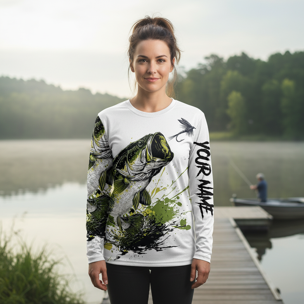Custom Name Largemouth Bass All Over Print Shirt