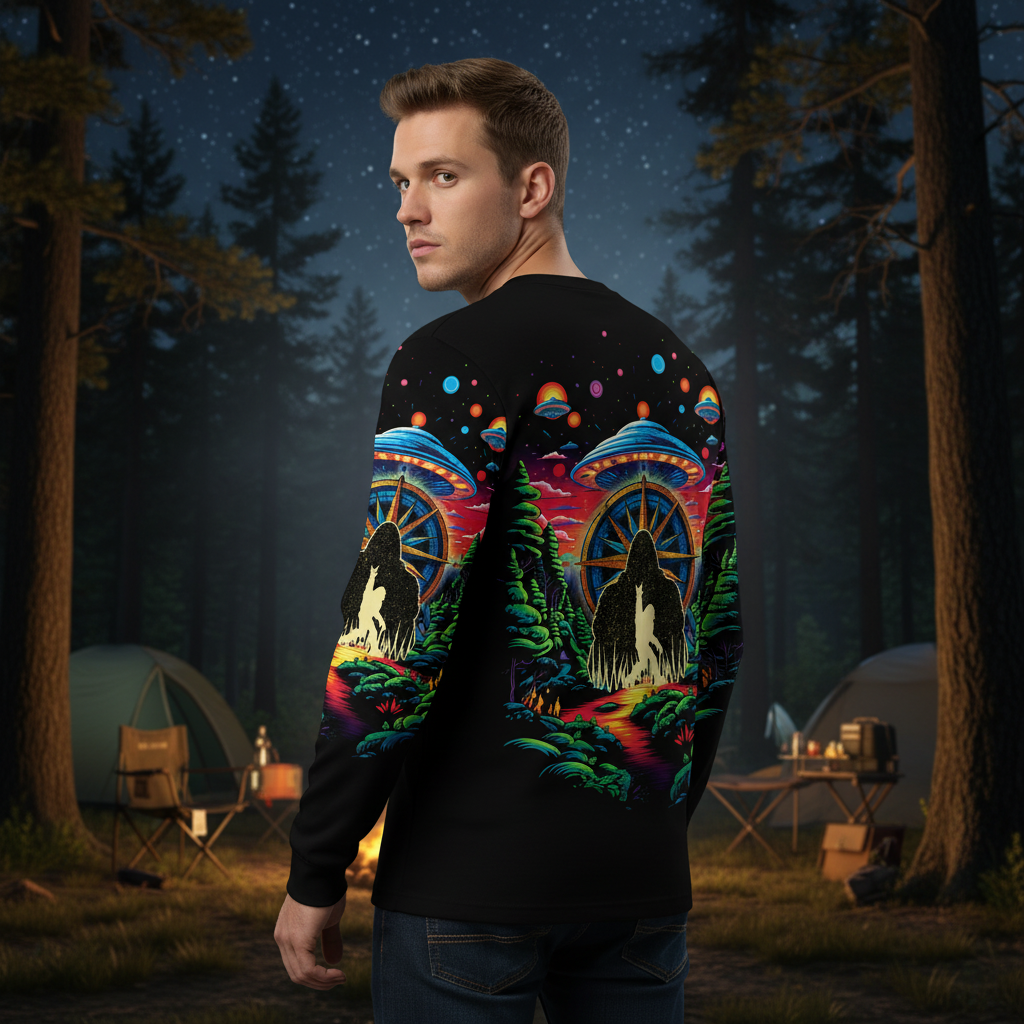 Bigfoot Mountain Adventure All Over Print Shirt