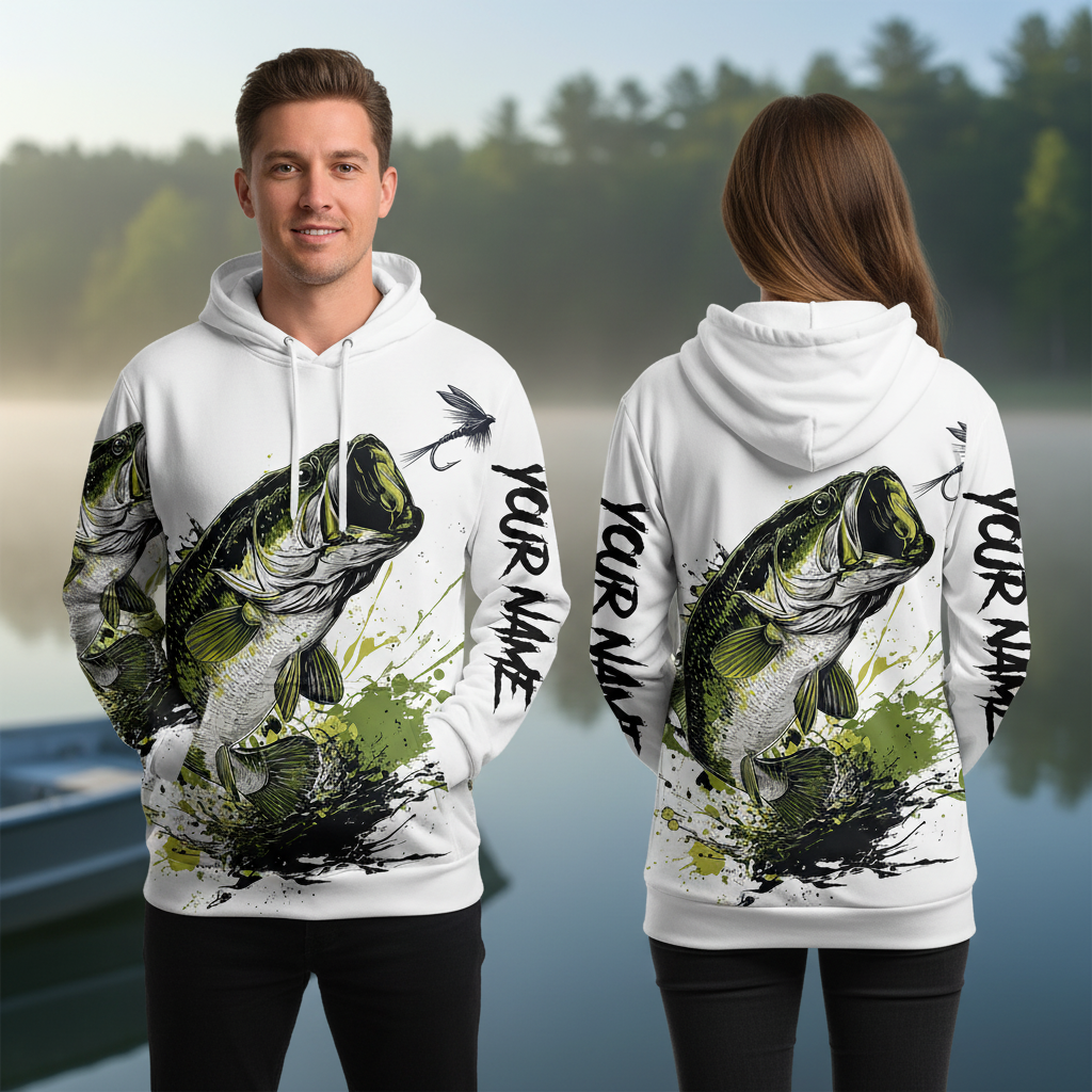 Custom Name Largemouth Bass All Over Print Shirt