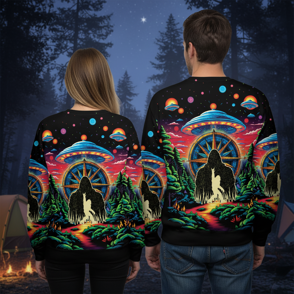 Bigfoot Mountain Adventure All Over Print Shirt