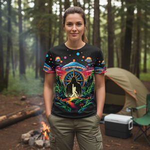 Not All Who Wander Are Lost Bigfoot All Over Print Shirt