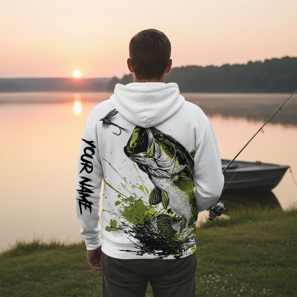 Custom Name Largemouth Bass All Over Print Shirt