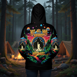 Not All Who Wander Are Lost Bigfoot All Over Print Shirt