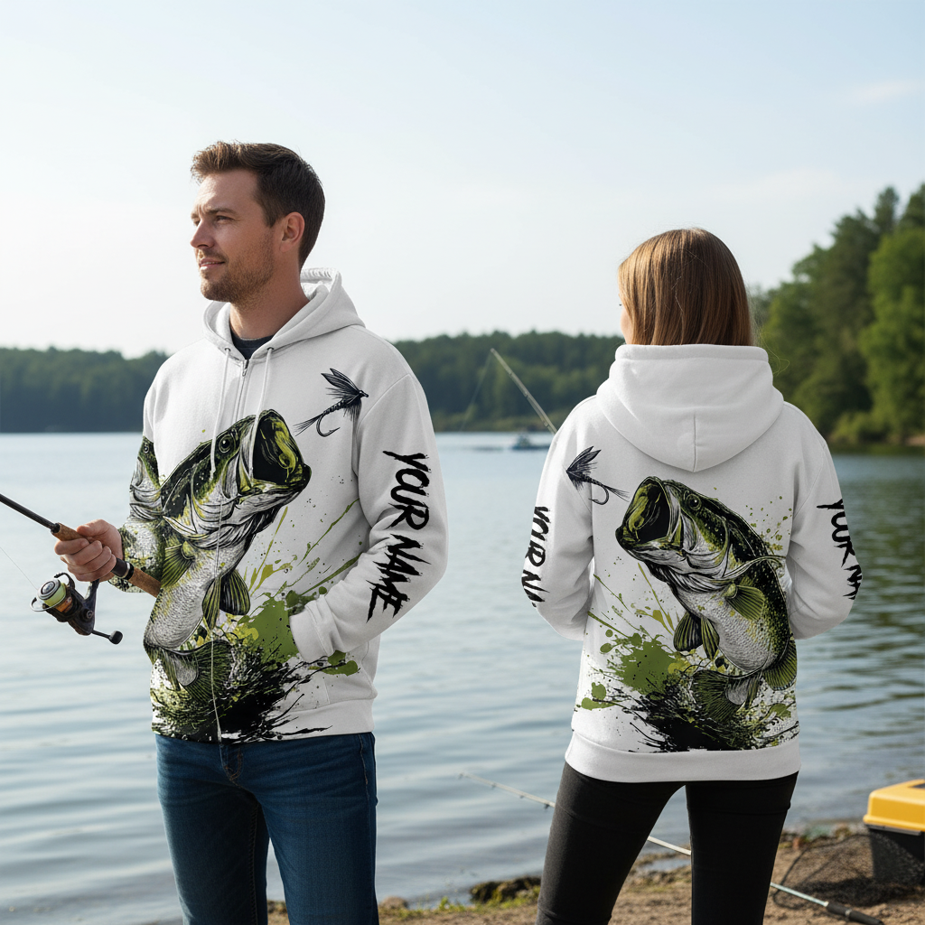 Custom Name Largemouth Bass All Over Print Shirt