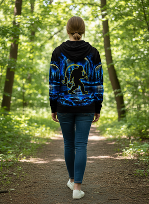 Bigfoot Fishing All Over Print Shirt