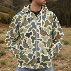 Quail Camouflage Hunting Funny Pattern All Over Print